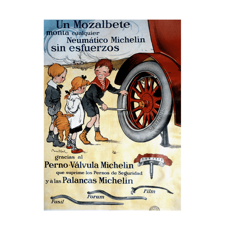 affiche Michelin espagnole - souvenir