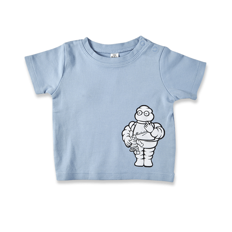Tee Shirt Bebe Bibendum Et Sa Poupee Boutique De L Aventure Michelin