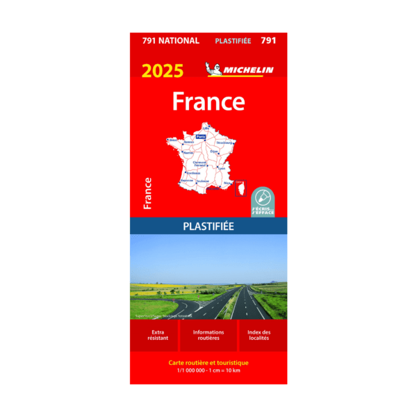 CN 791 France plastifiée - Cartes et guides Michelin