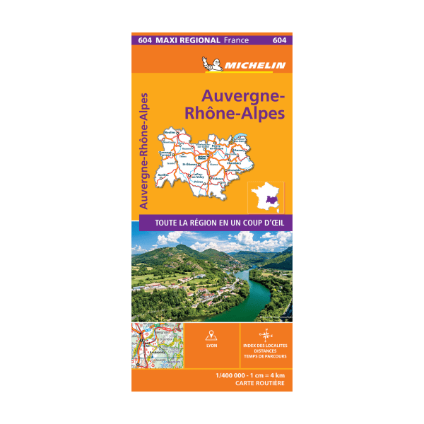 Carte Régionale Auvergne Rhône Alpes - Cartes et Guides Michelin