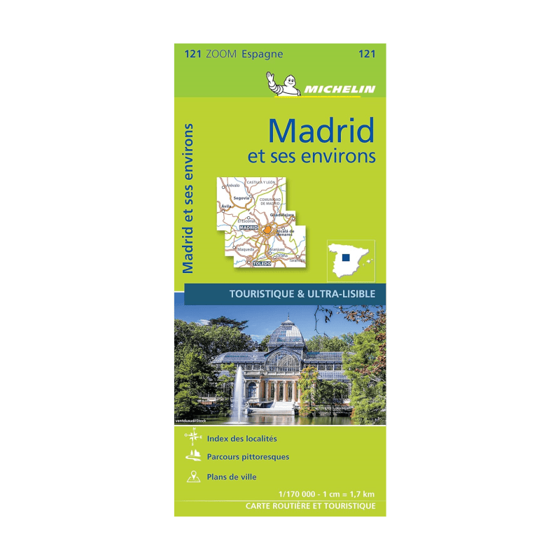 Zoom map Madrid and surroundings - Michelin map and guides