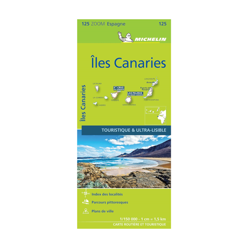Carte zoom Iles Canaries - Carte et guides Michelin