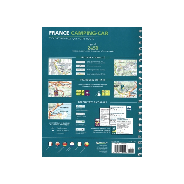 Atlas Routier Et Touristique France Camping Car Michelin Boutique De Laventure Michelin 8287