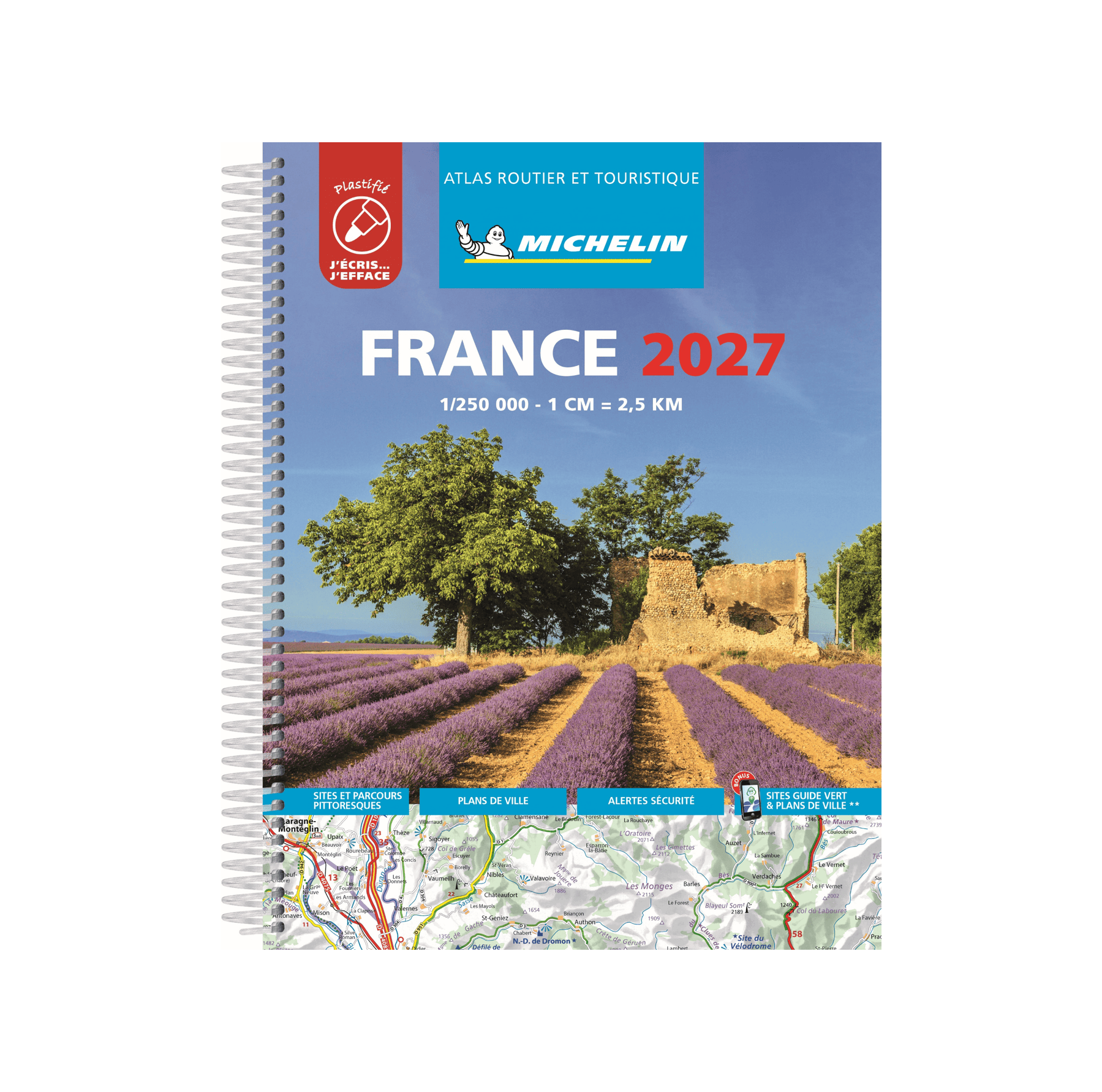 Atlas France 2027 plastifié