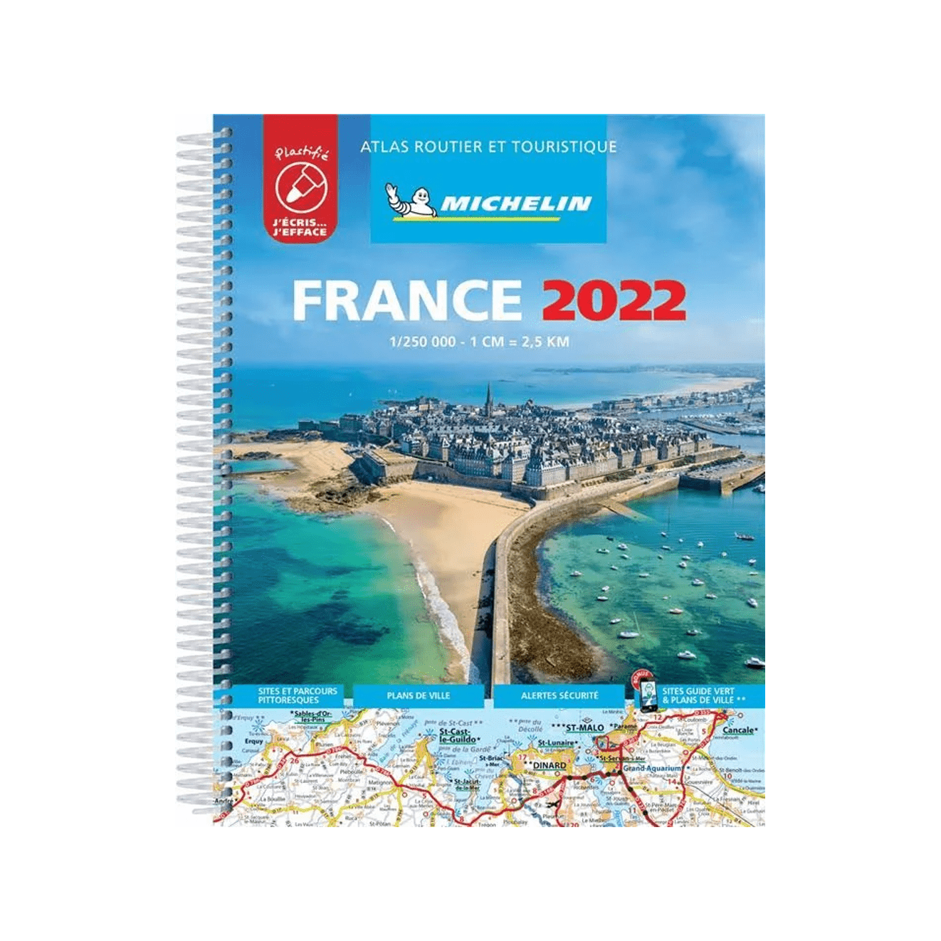 L'Essentiel : Tourist & Motoring Atlas A4 Paperback ATLAS ROUTIER France 2021 Michelin Road Atlases A4-Broché 