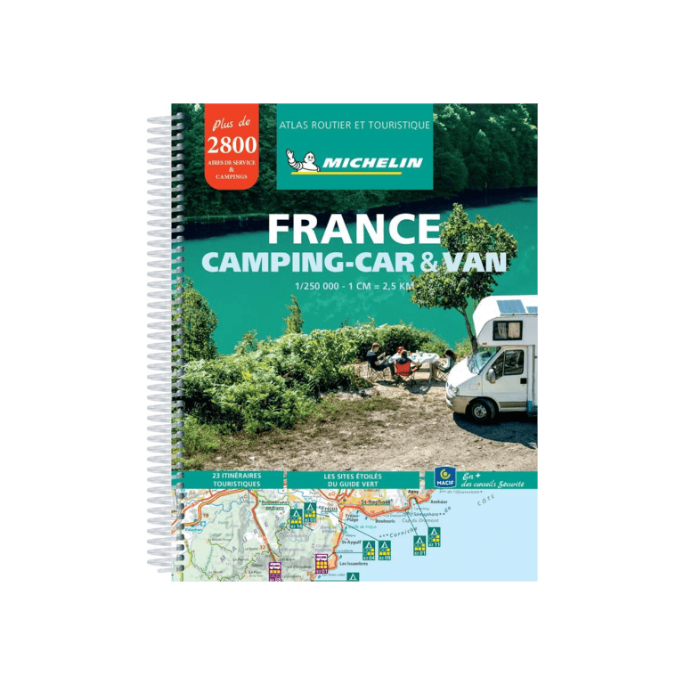 Michelin 2022 Spiralbound road atlas of France for campingcars