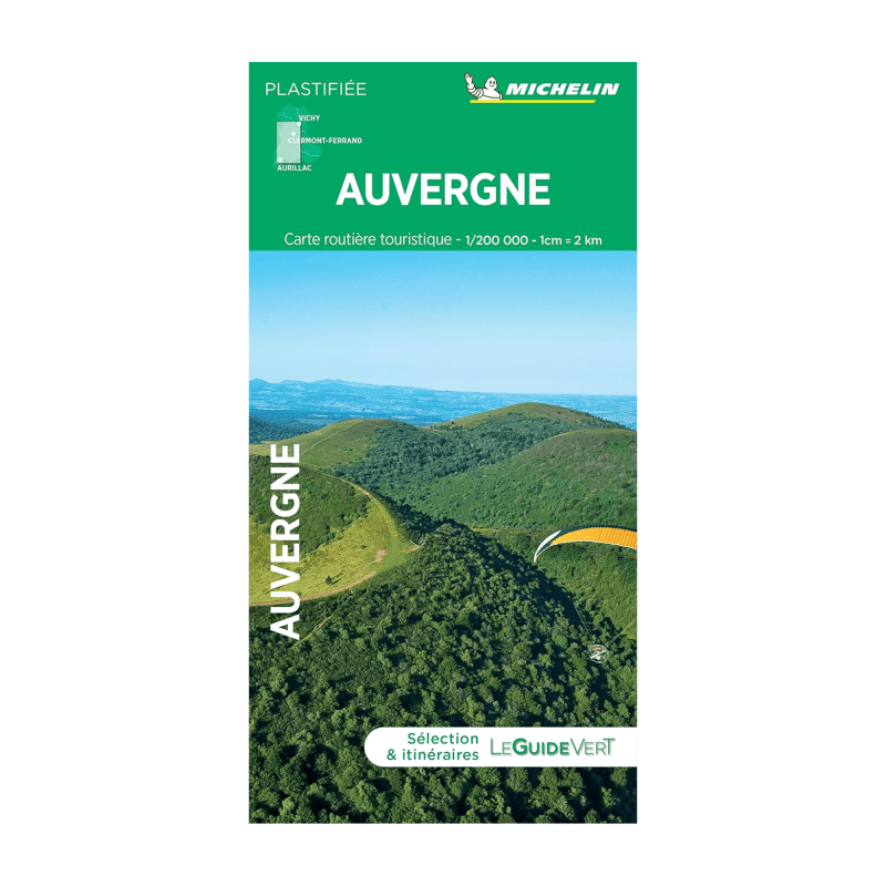 Carte Routière Touristique Auvergne- Cartes et guides Michelin
