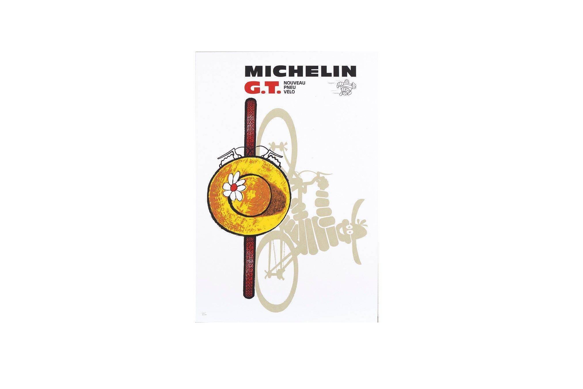 Autocollant carré Bibendum en mouvement - Boutique de l'Aventure Michelin