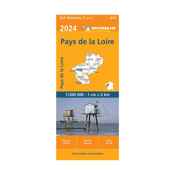 Carte régional  PAYS DE LA LOIRE- Cartes et guides
