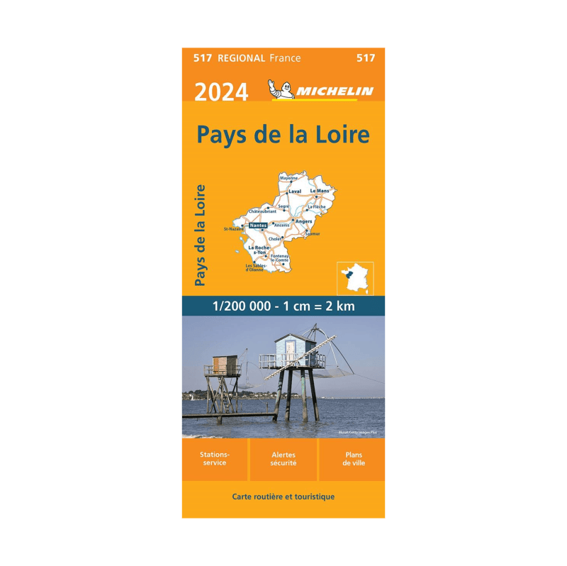 Carte régional PAYS DE LA LOIRE- Cartes et guides Michelin