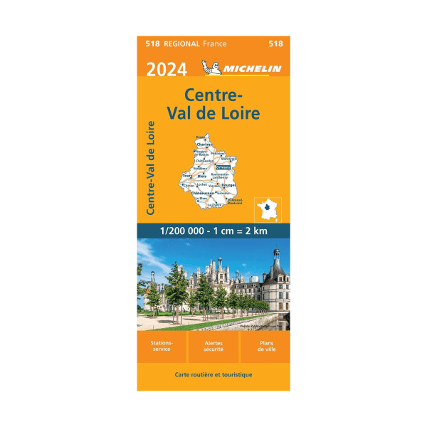 Carte régional  CENTRE VAL DE LOIRE- Cartes et guides