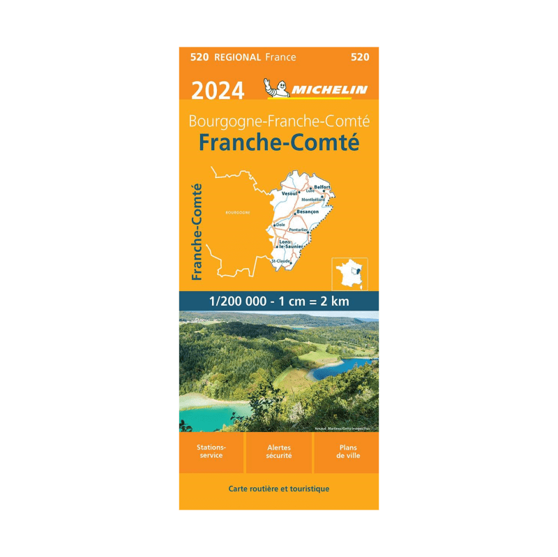 Carte régional FRANCHE COMTE - Cartes et guides Michelin