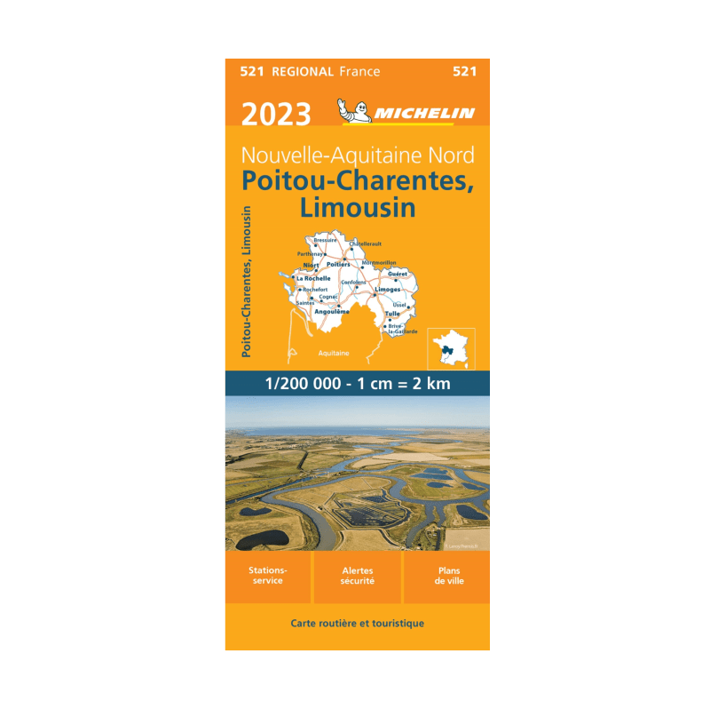 CR 521 Poitou Charentes, Limousin - cartes et guides