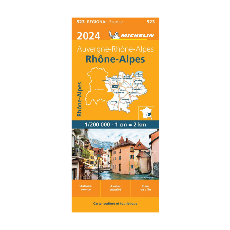 Carte régional  Rhône Alpes- Cartes et guides