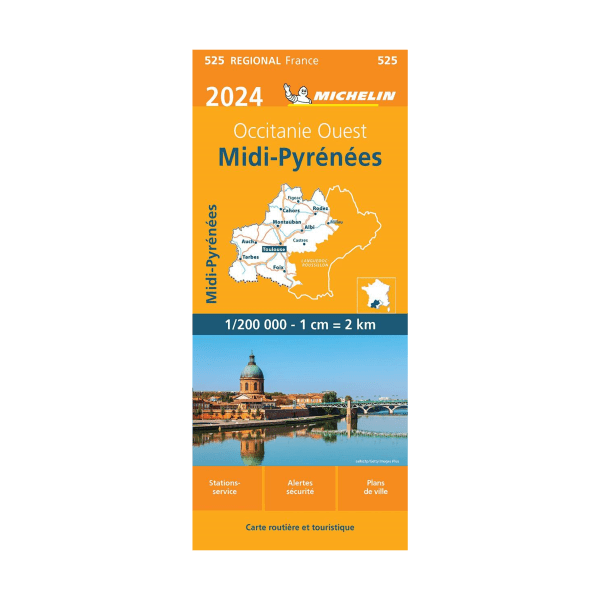 Carte régional Midi Pyrénées - Cartes et guides Michelin