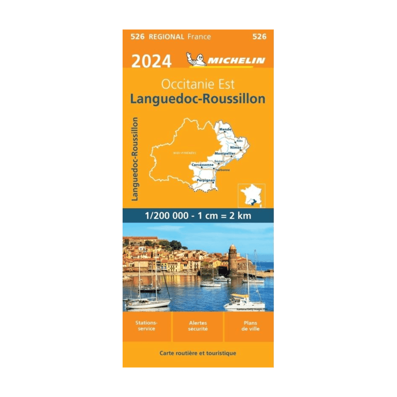 Carte régional Languedoc - Cartes et guides Michelin