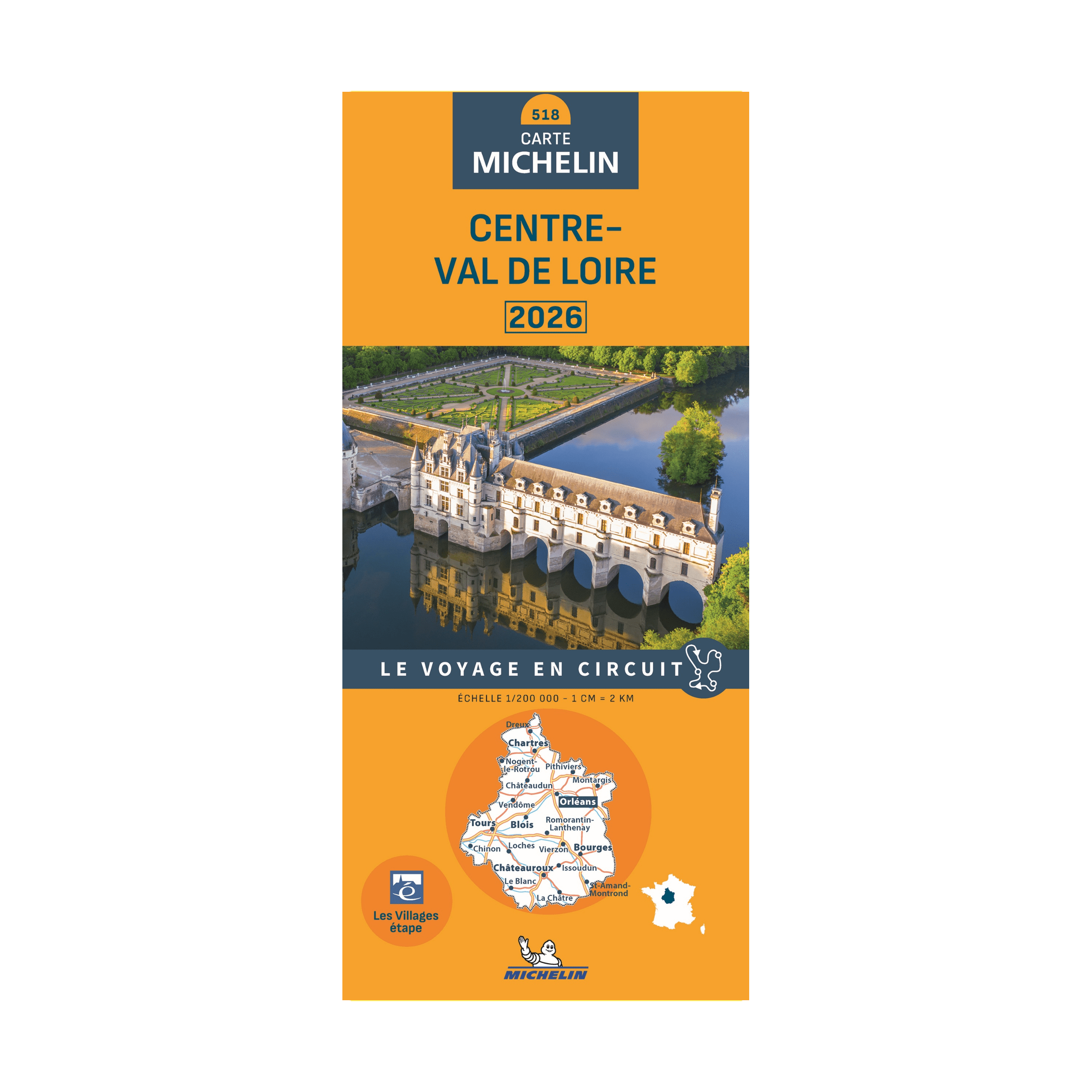 CR CENTRE VAL DE LOIRE 2026 - Cartes et guides Michelin
