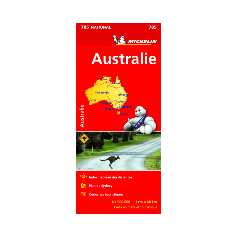 Australia National Map - Michelin maps and guides