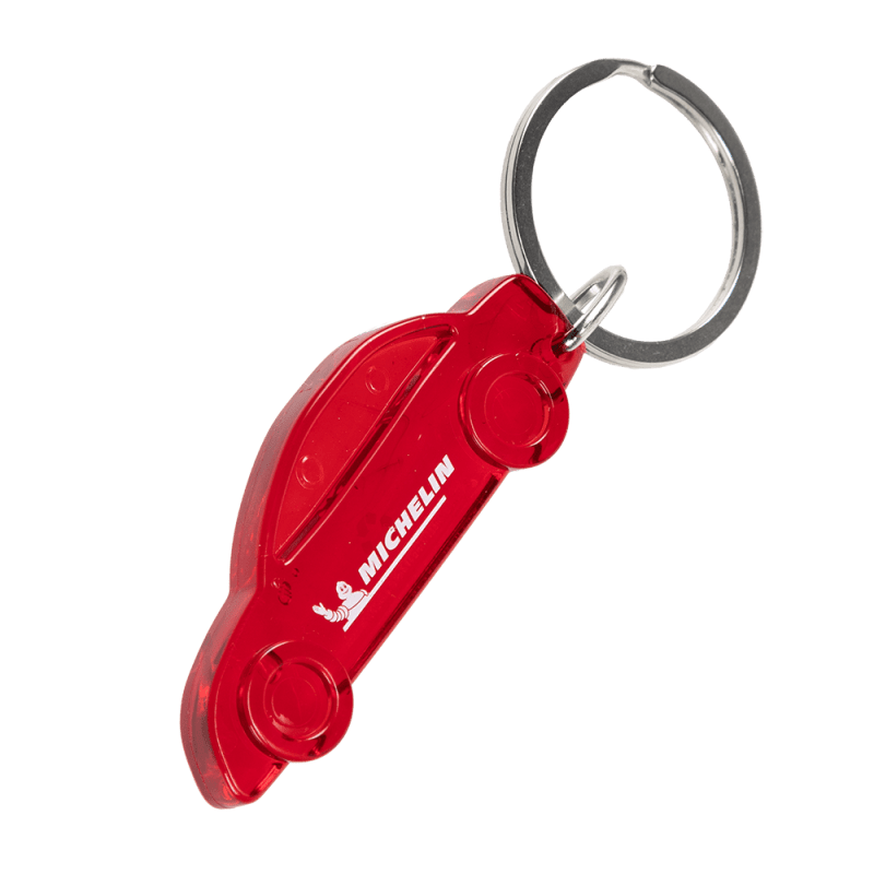 porte clé Michelin voiture rouge - souvenir