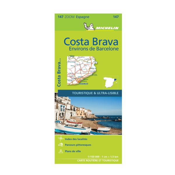 Zoom Costa Brava map - MIichelin maps and guides