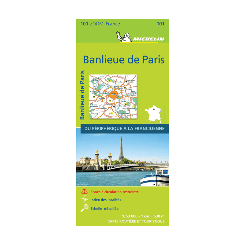 Carte Zoom 101 Banlieue de Paris - Cartes et guides MIichelin