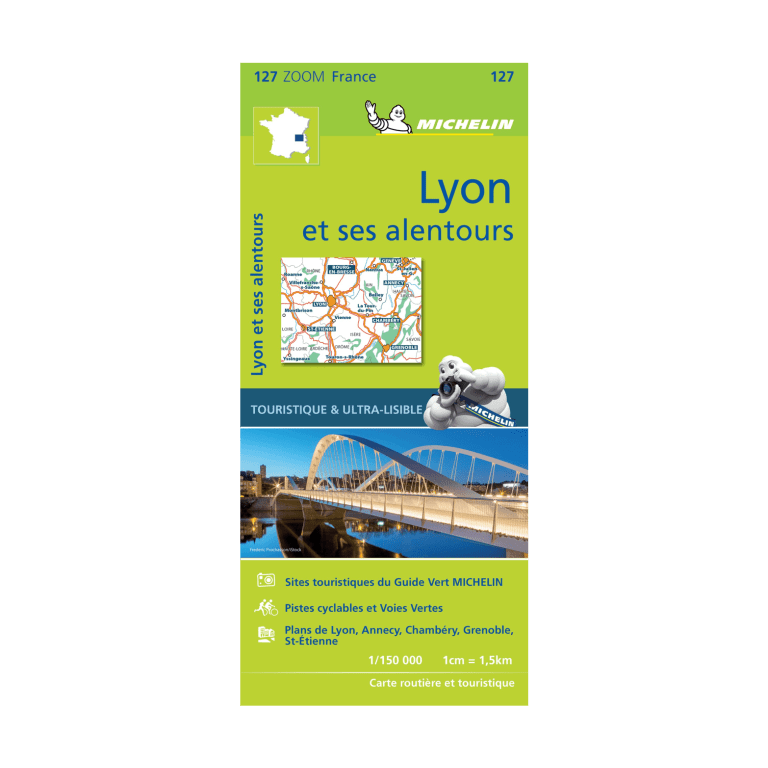 Carte zoom Lyon - Michelin-min - CARTES ET GUIDES MICHELIN