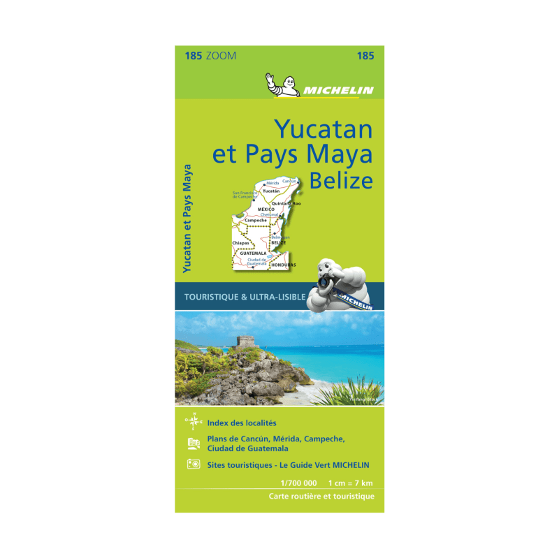 Carte zoom Yucatan - Michelin-min - CARTES ET GUIDES MICHELIN