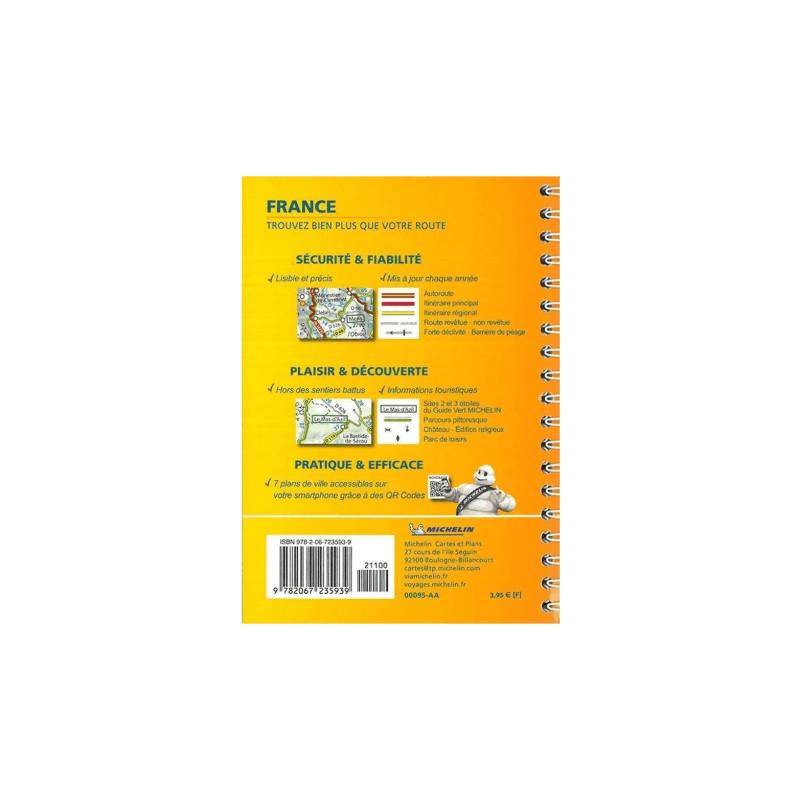 Mini atlas verso - CARTES ET GUIDES MICHELIN