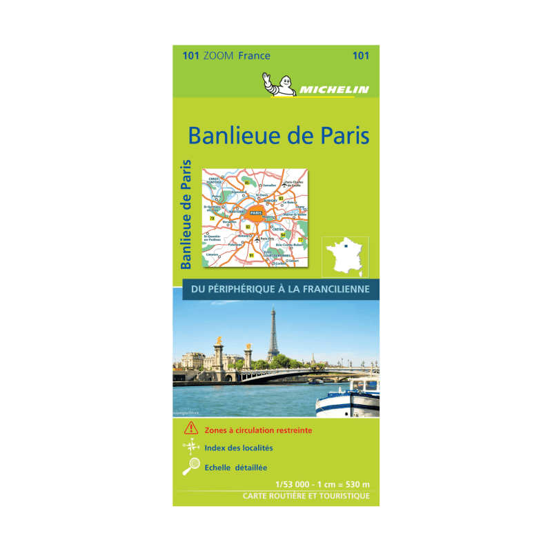 carte zoom banlieue de Paris - Michelin-min - CARTES ET GUIDES MICHELIN