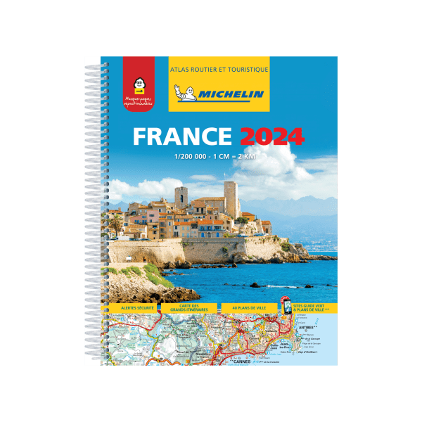 Atlas France 2024 spiral bound - Michelin maps and guides