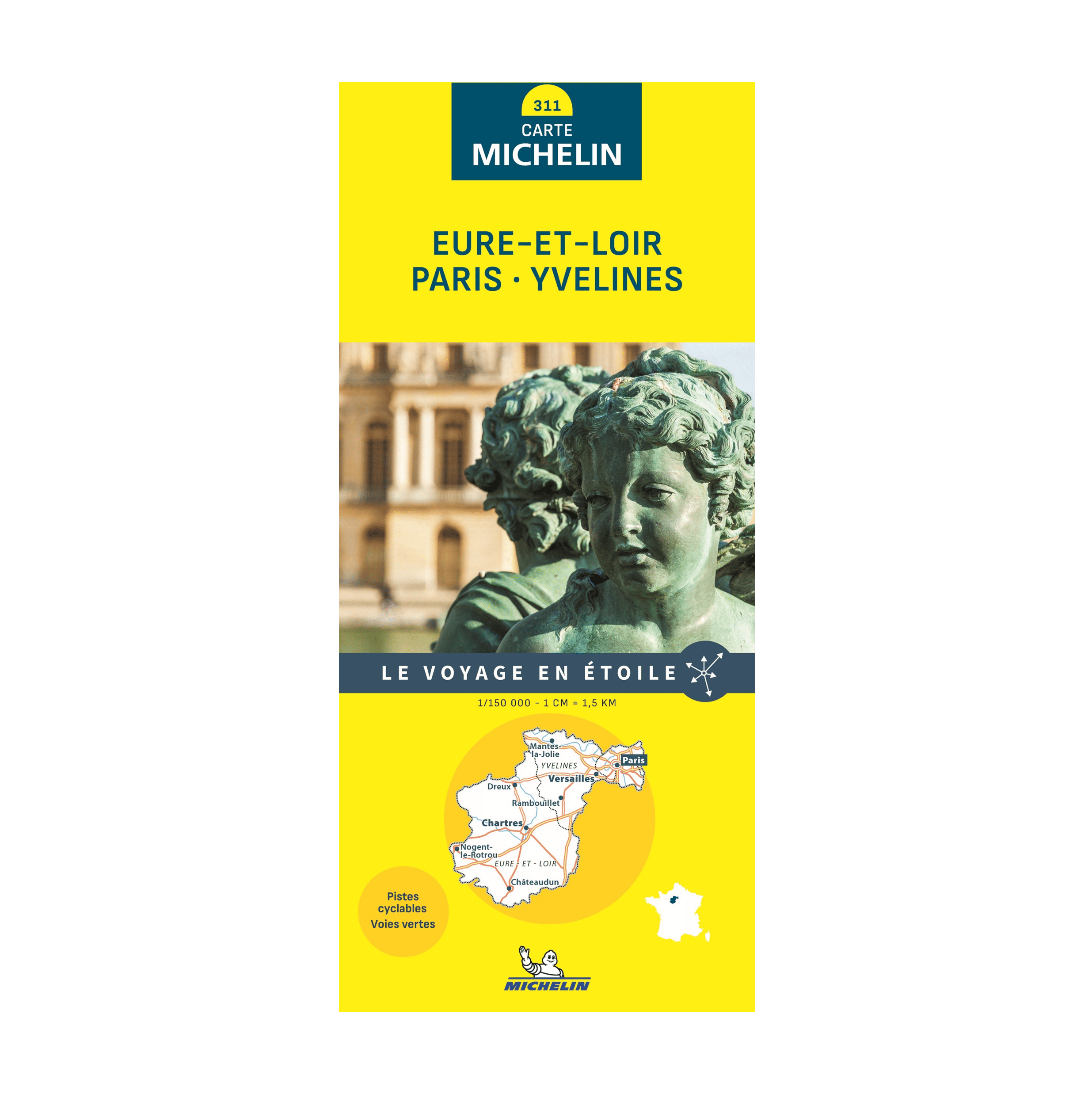 Carte départementale 311, Eure-et-Loir, Paris et Yvelines - Michelin