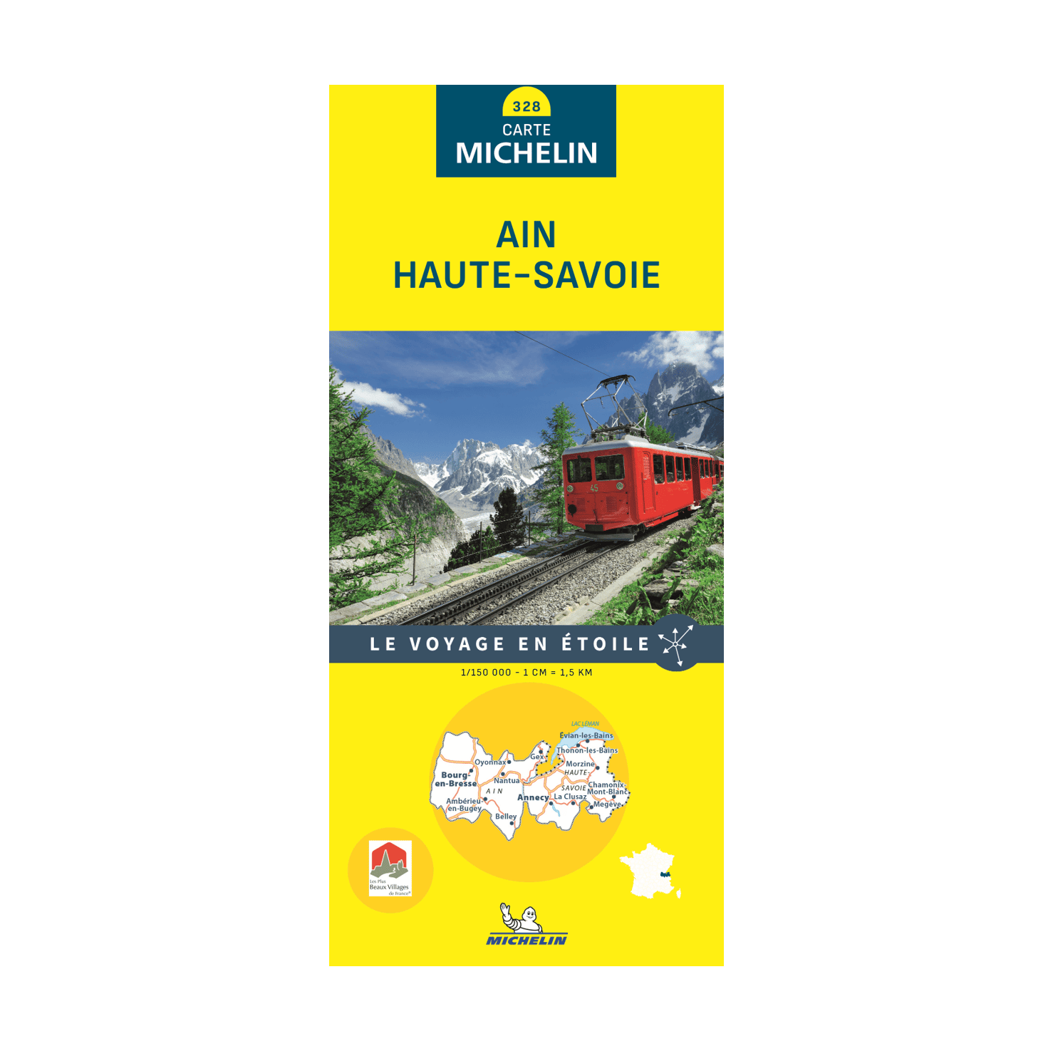 Carte départementale 328 Ain et Haute-Savoie - Michelin