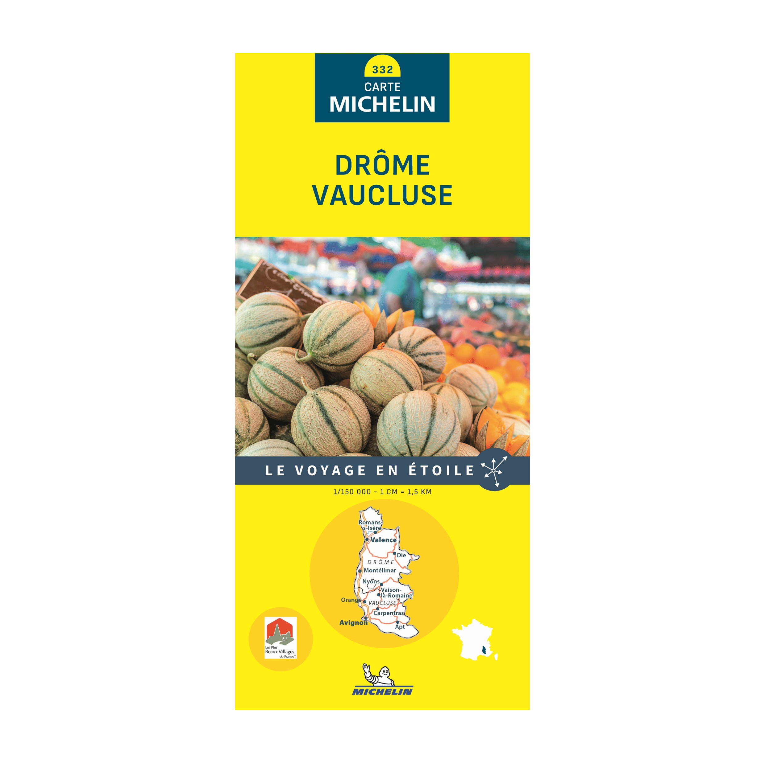 Carte départementale 332 Drôme et Vaucluse - Michelin