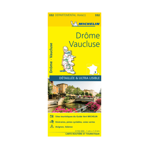 Carte départementale 332 Drôme et Vaucluse - Michelin