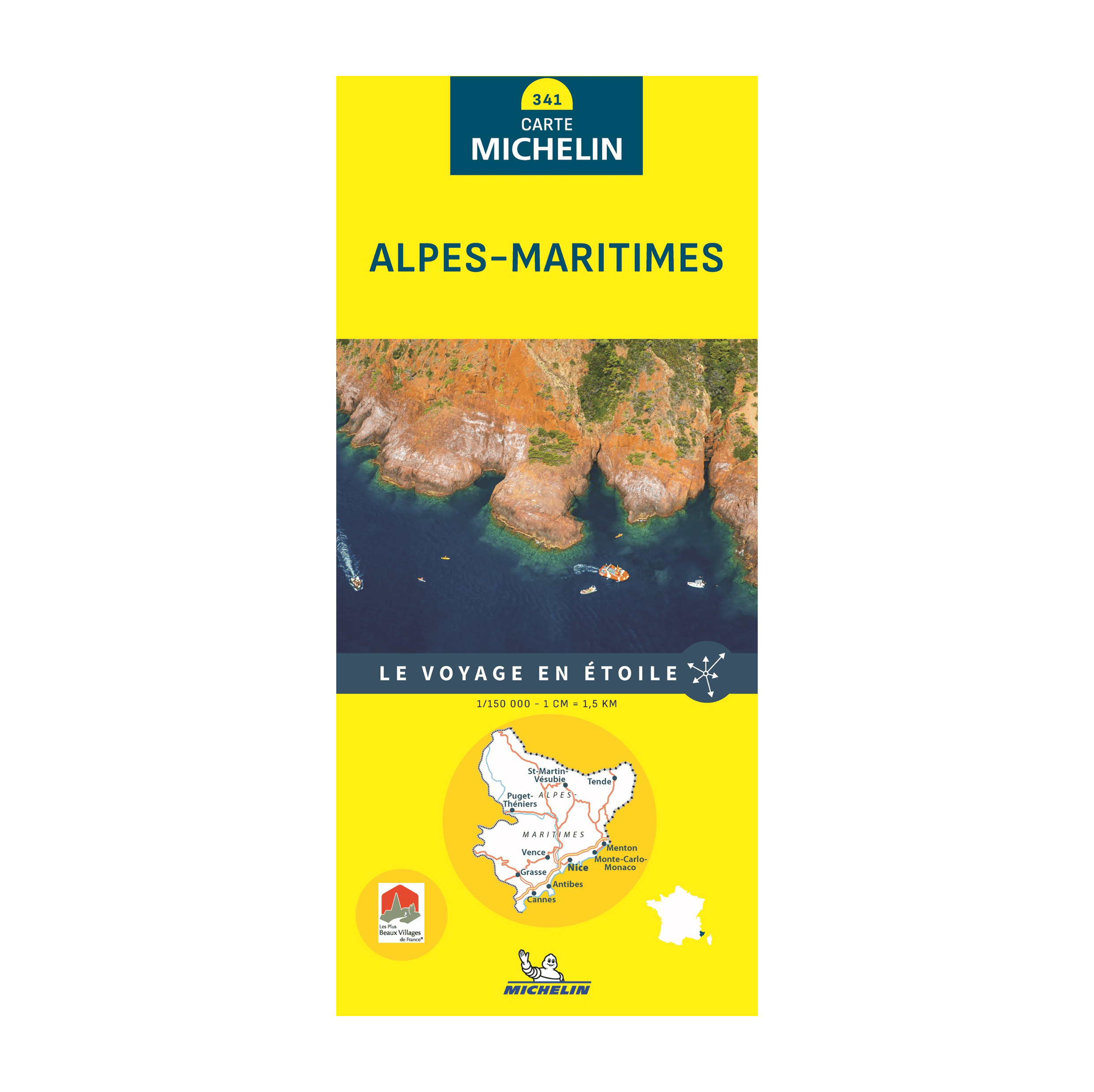 Carte départementale 341 Alpes-Maritimes - Michelin