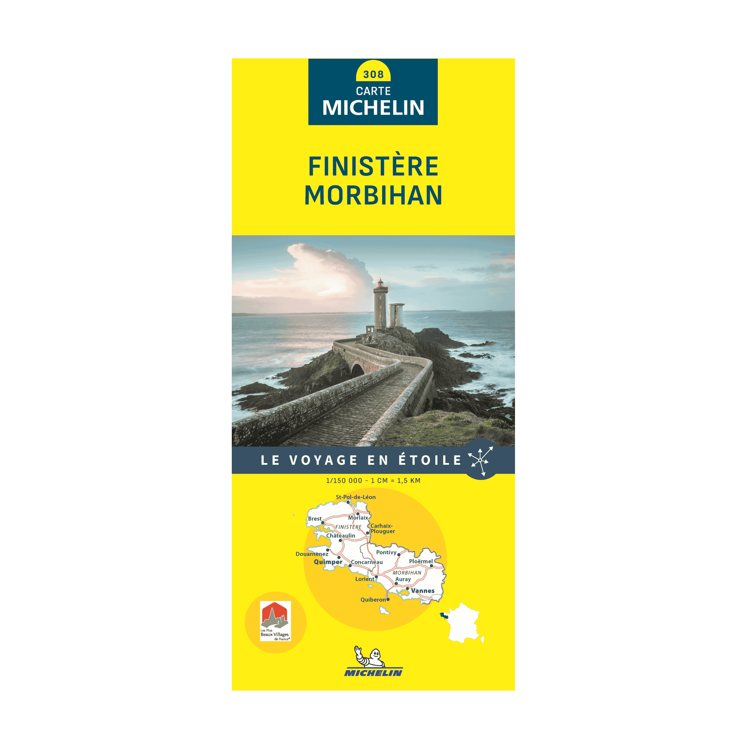 CD 308 Finistère Morbihan - CARTES ET GUIDES MICHELIN