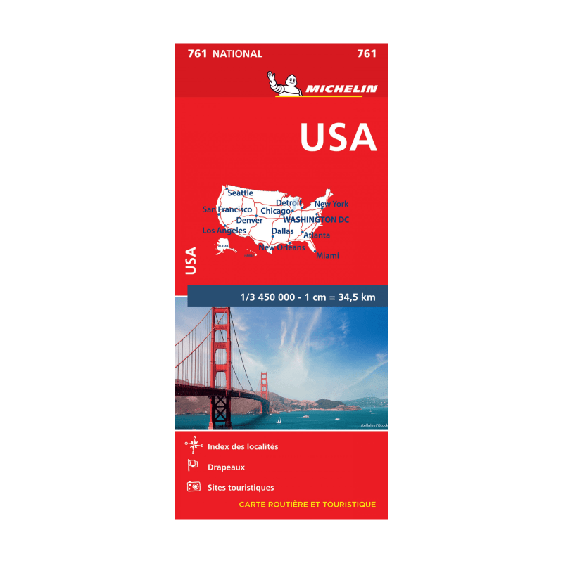 Carte Nationale Etats-Unis - Cartes et guides Michelin