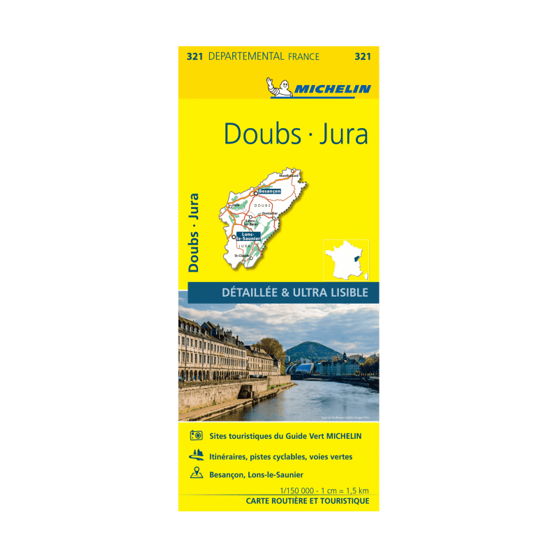 CD 321 Doubs et Jura - CARTES ET GUIDES MICHELIN
