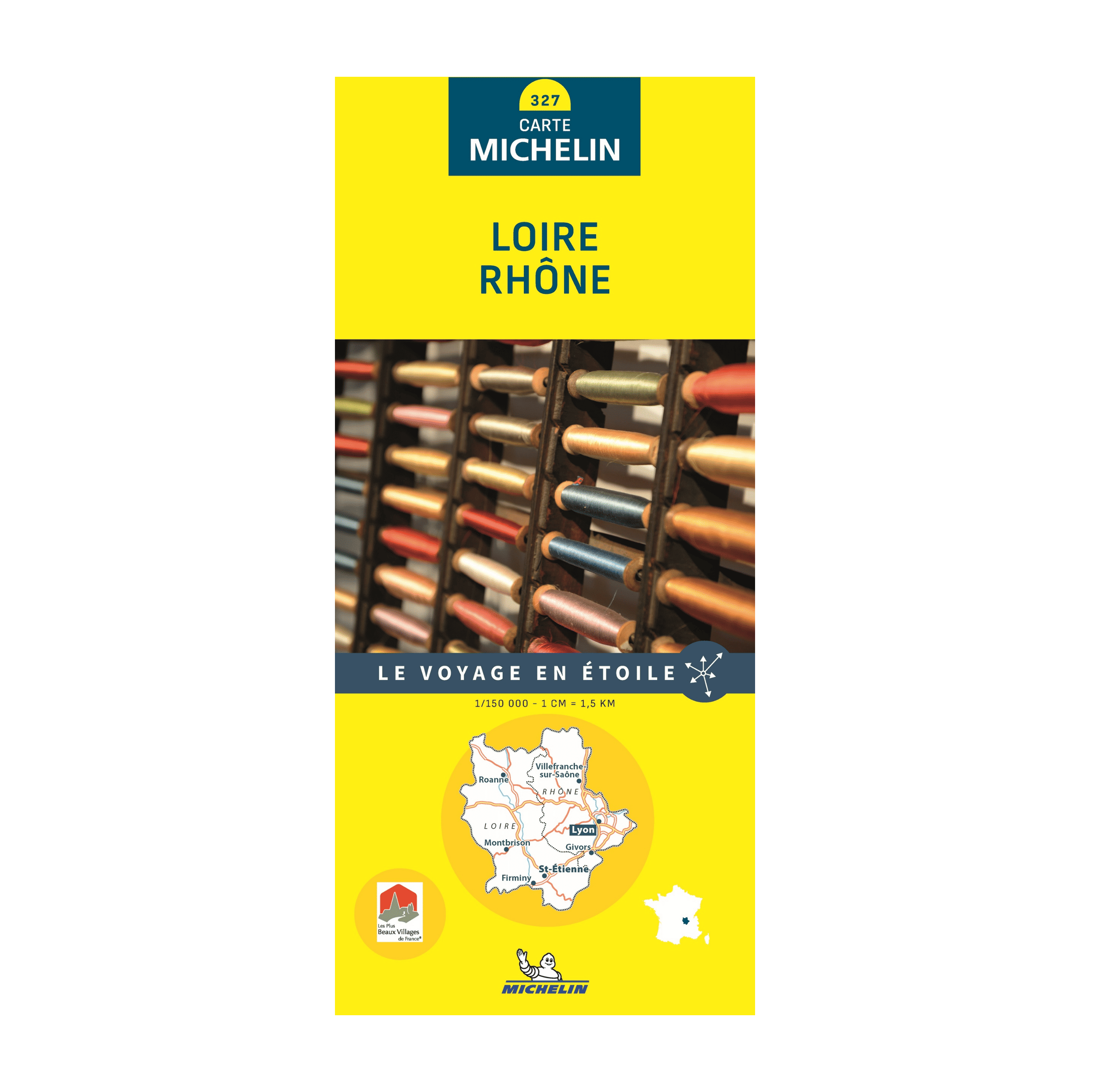 Carte départementale 327 Loire et Rhône - Michelin