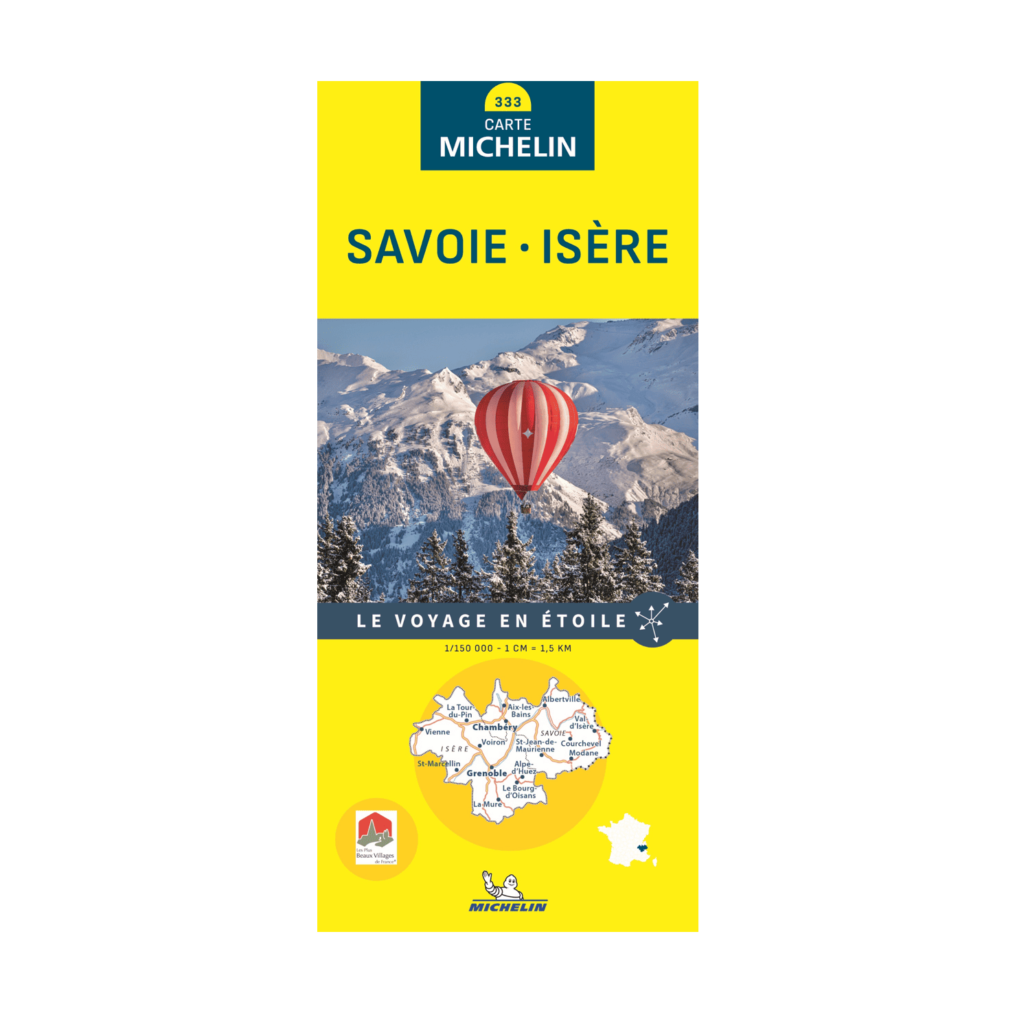Carte départementale 333 Savoie et Isère - Michelin