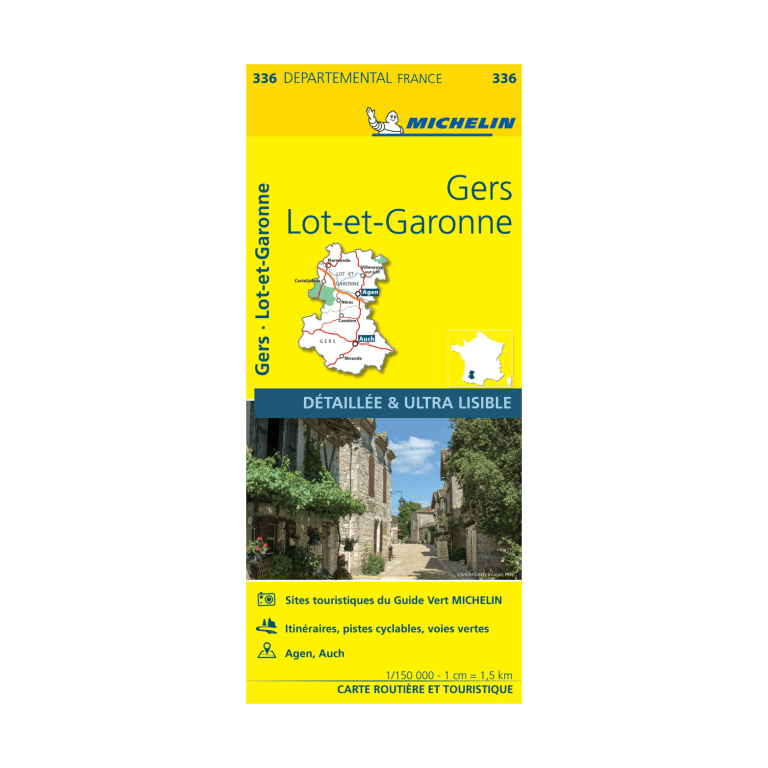 CD 336 Gers Lot et Garonne - CARTES ET GUIDES MICHELIN