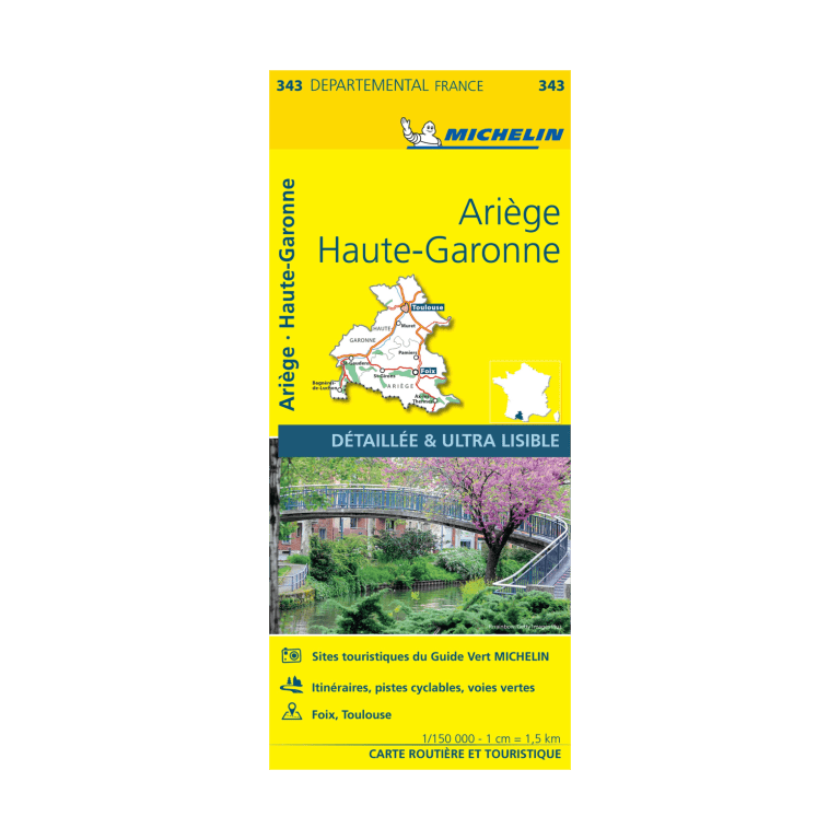 CD 343 Ariège Haute-Garonne - Cartes et Guides MICHELIN