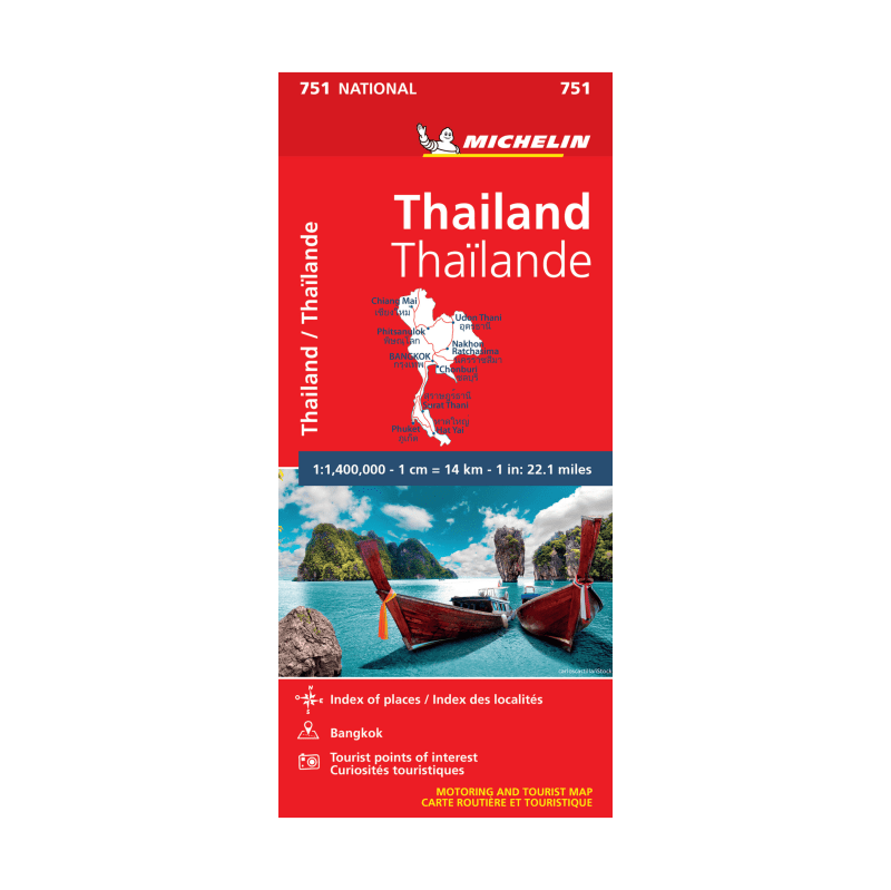Carte Nationale Thailande - Cartes et guides Michelin