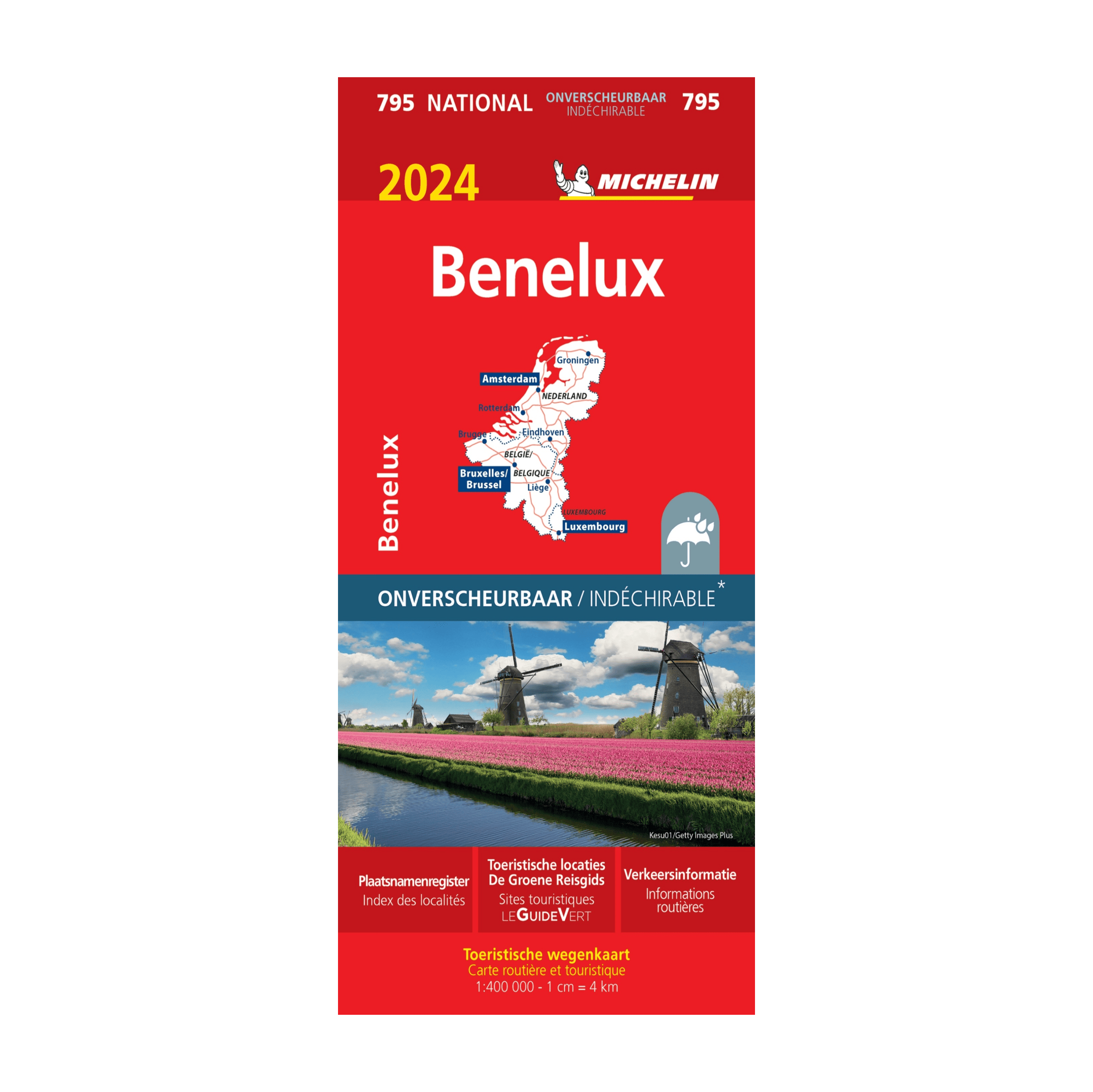 Carte nationale 795 Benelux indéchirable Michelin Boutique de l'Aventure Michelin