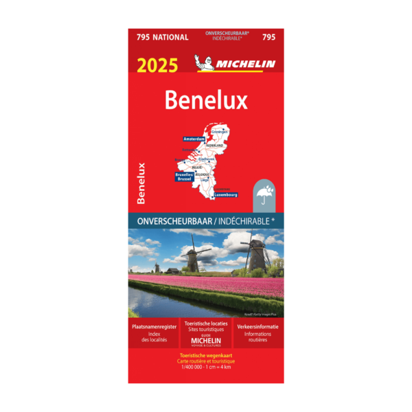 Carte Nationale 795 Benelux Indechirable - Cartes et guides Michelin