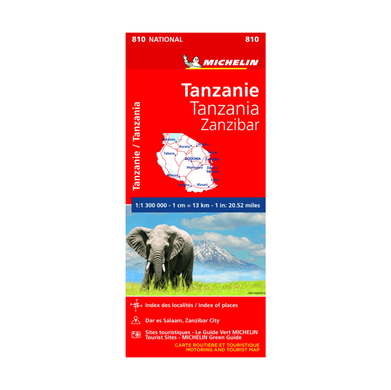 CN 810 Tanzanie - CARTES ET GUIDES MICHELIN