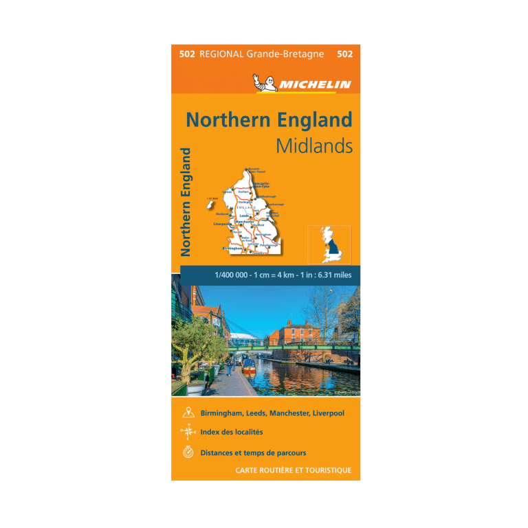 Northern England Regional Map 502 - MICHELIN MAPS AND GUIDES