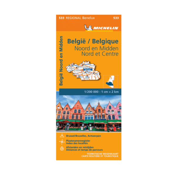 North Belgium Regional Map 533 - MICHELIN MAPS AND GUIDES