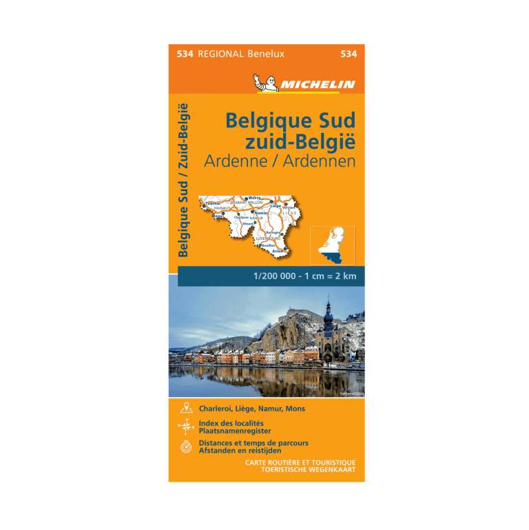 South Belgium Regional Map 534 -MICHELIN MAPS AND GUIDES