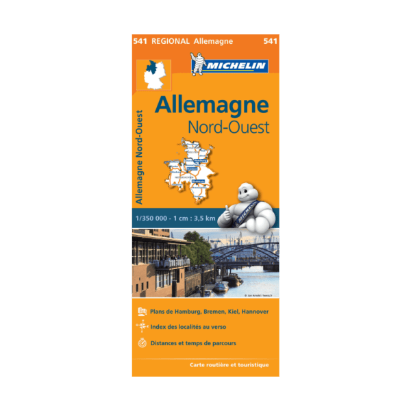 North-West Germany Michelin Regional Map 541 - MICHELIN MAPS AND GUIDES